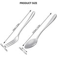 thumbnail image 2 of 12 Pcs Dessert Forks and Spoons Set, Stainless Steel Mini Forks and Mini Spoons, Small Fruit Appetizer Cocktail Forks and Mini Coffee Spoons Teaspoon (6 Small Forks+6 Small Spoons), 2 of 7