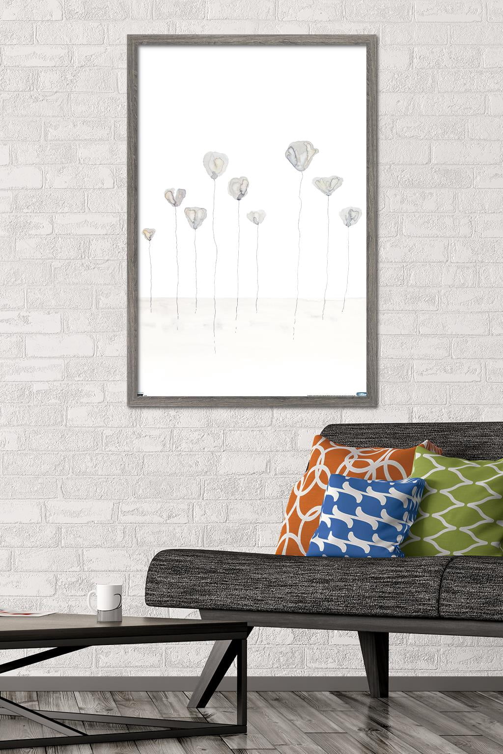 Reinders - Flowers Wall Poster, 22.375" x 34", Framed