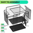 thumbnail image 4 of Heavy Duty Dog Crate Cage,42inch Dog Crate Cage,Escape-Proof Steel Cage With Wheels,Folding Metal Dog Cage with Removable Tray,for Indoor,Outdoor,Haste, 4 of 7
