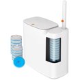thumbnail image 1 of CTIME Bathroom Trash can Set, 2 Gallon White Smal, 1 of 9