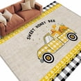 thumbnail image 6 of Yellow Truck Area Rug 5x8 Washable Rug Non Slip Spring Bees Honey Daisy Black Buffalo Plaid Large Area Rug Soft Stainresistant Indoor Floor Carpet for Living Room Bedroom Home Office Dining Room, 6 of 8