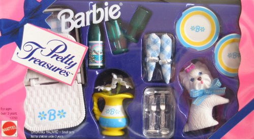 Barbie Pretty Treasures Mattel 14800 Dated 1995 NRFB 6 Pairs of Shoes for sale online 