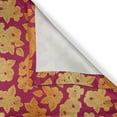 thumbnail image 6 of Ambesonne Ombre Valance & Curtain, Hibiscus Flower Silhouette, 55"x45", Raspberry Sand Brown, 6 of 7