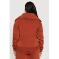thumbnail image 5 of Womens Plus Size Fleece Collared Quarter Zip Pullover Sweatshirt, 5 of 5