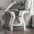 thumbnail image 4 of End Tables Living Room, Grey End Table with Charging Station, Grey Side Table, Nightstand for Bedroom, 3 Tier End Table with Storage Shelf for Living Room, 4 of 16