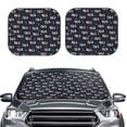 thumbnail image 2 of Windshield Sun Shade, USA Foldable Car Sun Shade Windshield for Front, 2 Pieces, 2 of 7