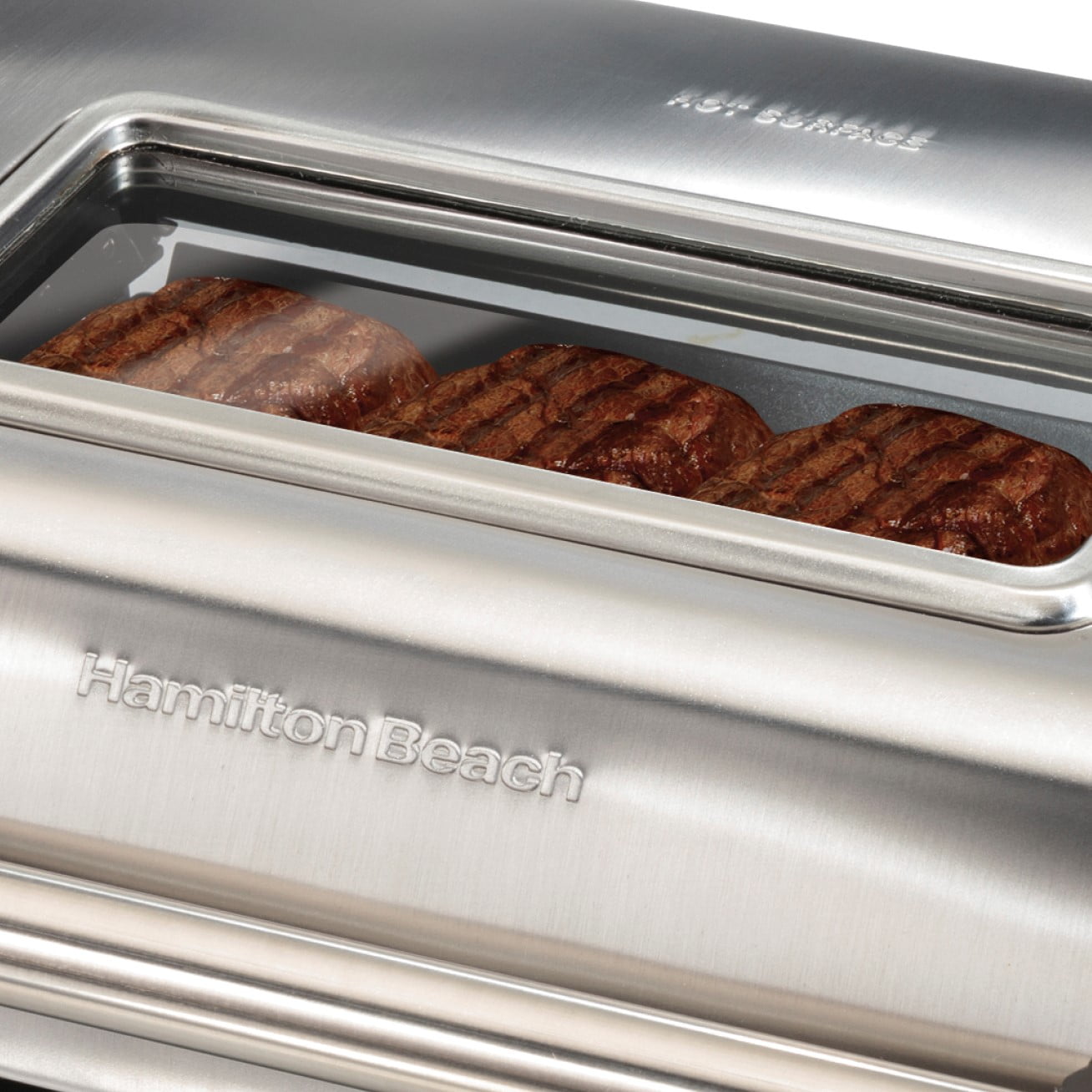 Hamilton Beach Electric Indoor Searing Grill with Removable Nonstick  Ceramic Plate, 25363