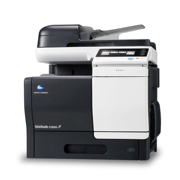 Restored Konica Minolta Bizhub C3850FS Color Multifunction Copier  40 ppm, Copy, Print, Scan, Fax, 1,650 Sheet Capacity, Staple Finisher (Refurbished)