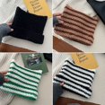 thumbnail image 5 of WEISIPU Women Striped Beanie Hat Cute Cat Ears Winter Warm Cap Little Devil Knitted Hat, 5 of 5