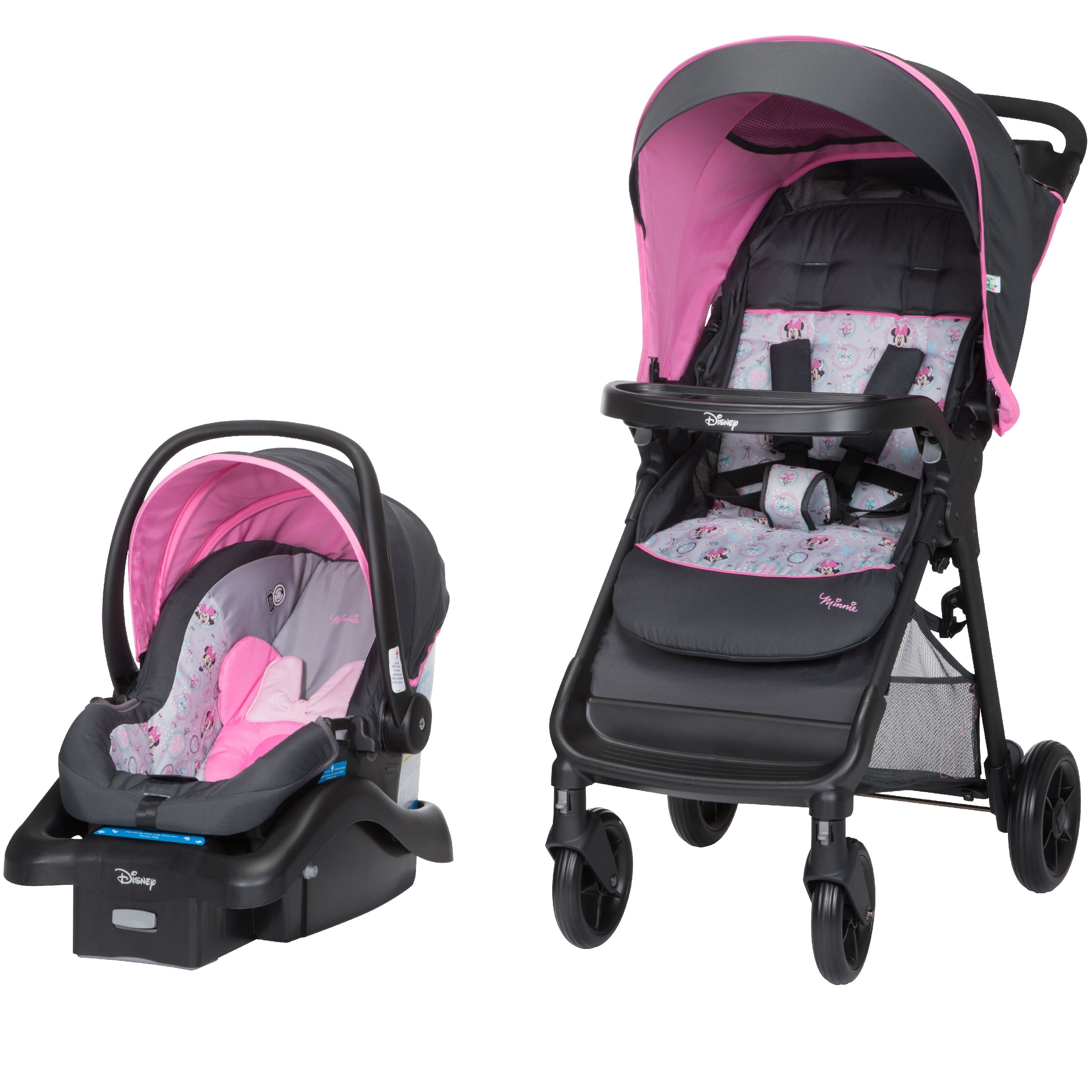 pink stroller carseat combo