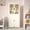 Cream White, variant on Tilt Out Trash Can Cabinet, Hidden Wooden Trash Can Cabinet with Drawer, Free Standing Garbage Cabinet for Kitchen, 10 Gallon Farmhouse Laundry Hamper Cabinet for Kitchen, Living Room (White)