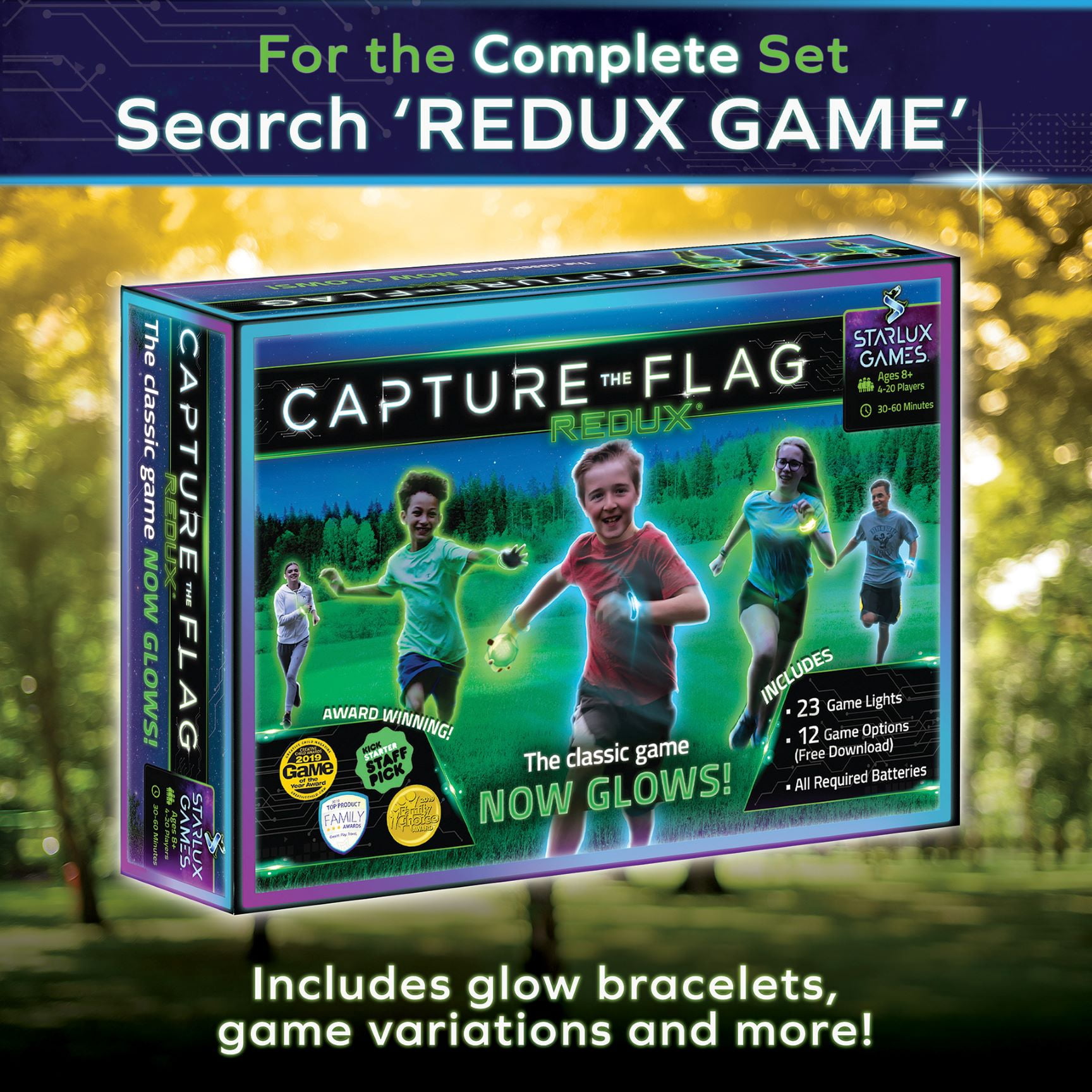 Glow in the Dark Capture the Flag | Ages 8+, 4-16+ Players
