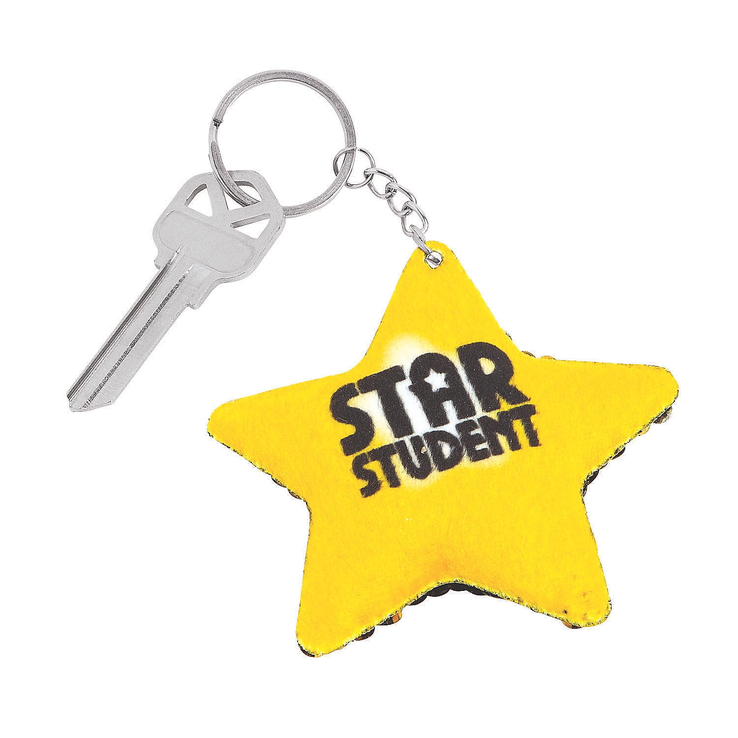 STAR STUDENT FLIPPING SEQUIN KEYCHAIN - Apparel Accessories - 12 Pieces