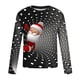 thumbnail image 5 of Blusas y camisas de manga larga con cuello redondo para hombre, estilo casual, cuello redondo, manga larga, camiseta estampada de Halloween, blusa de poliéster para hombre., 5 of 5