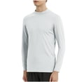 thumbnail image 2 of ZRGHAOYLQ Men Quick Dry Moisture Wicking Mens Tee Shirts Long Sleeve Big and Tall T Shirts Plus Size Solid Crewneck Tshirts, 2 of 4