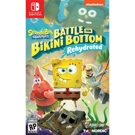 Spongebob Squarepants: Battle for Bikini Bottom - Rehydrated, THQ-Nordic, Nintendo Switch, (Spongebob Best Day Ever Game)