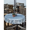 thumbnail image 2 of Outdoor Tablecloth with Umbrella Hole for Patio/Picnic/Party/Camping, Blue Coastal Nautical Waterproof Table Cloth Round Cover Washable, Summer Ocean Sea Waves Starfish Coral (Dia 54"), 2 of 8