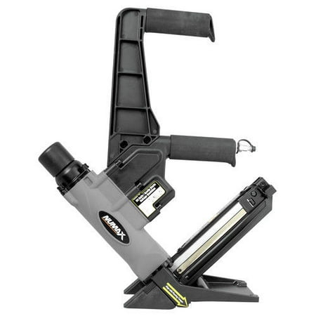 Hardwood Flooring Stapler - NuMax S50LSDH Pneumatic 2-in-1 Dual Handle Flooring Nailer and Stapler