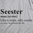 thumbnail image 2 of Womens Funny T Shirts Seester Sarcastic Sister Graphic Tee for Ladies Womens Graphic Tees, 2 of 9