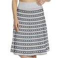 thumbnail image 1 of Women's Aztec Blurry Tribal Flower Blooms A-line Printed Skirt Casual Wear, 3XL, Warm Taupe Dark Teal, by Ambesonne, 1 of 6