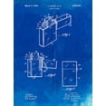 thumbnail image 2 of Borders, Cole 25x32 White Modern Wood Framed Museum Art Print Titled - PP553-Faded Blueprint Zippo Lighter Patent Poster, 2 of 4