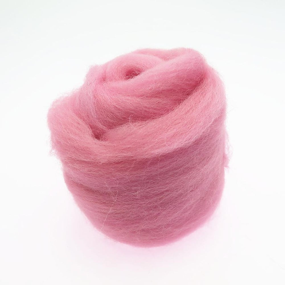 Needle felted wool felting Light pink wool Roving for felting supplies –  Feltify