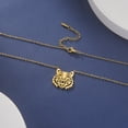 thumbnail image 4 of EUEAVAN Gold Tiger Head Pendant Necklace Stainless Steel Animal Jewelry, 4 of 7