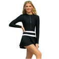 thumbnail image 2 of Qaailabf Maillot de Bain Femme Court Protection Solaire Surf Plongée Combinaison, 2 of 7