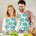 thumbnail image 3 of Cute Green Hedgehog Apron-Garden Aprons for Women with Pockets-Cotton Linen Waterproof Kitchen Cooking Gardening Aprons Adjustable for Kitchen,Cooking,BBQ and Salon 33x27 Inch, 3 of 7