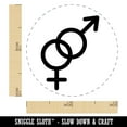 thumbnail image 2 of Interlocked Male and Female Sign Heterosexuality Gender Symbol Self-Inking Rubber Stamp Ink Stamper - Pink Ink - Mini 1/2 Inch, 2 of 7