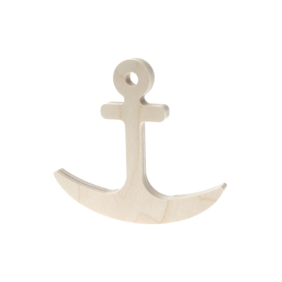 Wood Shape Rocking Anchor 6x5.5"