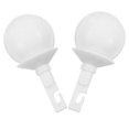 thumbnail image 4 of Walking Stick Replacement Accessory Rolling Cane Tip Outdoor Use Plastic White Flexible Rotation 2Pcs, 4 of 5