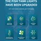 thumbnail image 3 of Luz LED Para Acuario, 3 Modos De Color, Luz De Acuario Que Cambia De Color De Cuatro Filas Con Pantalla Translúcida Y A Prueba De Salpicaduras, Luz Para Pecera Para Peces Y, 3 of 7
