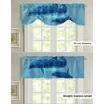 thumbnail image 4 of Marine Dolphin Coral Small Curtain Rod Pocket Short Curtains Home Decor Partition Cabinet Door Window Curtains, 4 of 6