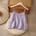 thumbnail image 4 of Soyumi Womens Blouses 3/4 Sleeve, V Neck Loose Fit Casual Cotton Linen Tops Trendy Basic Summer Tshirts Dressy Boho Lace Tunic Tops for Women, Purple, 4 of 4