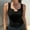Black, variant on Hvot&aat Tank Tops for Women Summer Sleeveless Ribbed Slim Fitted Tops Solid Color Cami Blouses