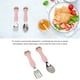 thumbnail image 4 of Juego de Utensilios para Niños Pequeños Tenedor de Cuchara de 6 Piezas Tenedores de Cucharas de Entrenamiento de Alimentación de Acero Inoxidable con Estuche de ViajeLindo de ANGGREK Otros, 4 of 8