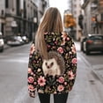 thumbnail image 3 of COEQINE Women's Hoodies Casual Wear Oversized Pullover Sweatshirts Long Sleeves Loose Lightweight Cozy Workout Fashion Y2K Soft Hedgehog and Flowers Fall Winter Outfits Clothes, L, 3 of 7