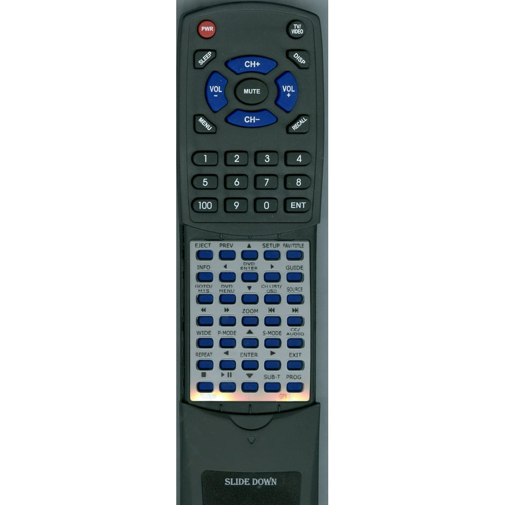 Replacement Remote for GPX TD1510B, RTTD2210W