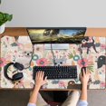 thumbnail image 4 of Long Mouse Pads for Desk,Chihuahua and Pioneer Flower Desk Mats on Top Of Desks, Desk Mouse Pad Extra Large with 3mm Non-Slip Base and Stitched Edge for Gaming,Office,Work,Home 47.3"x23.6", 4 of 6
