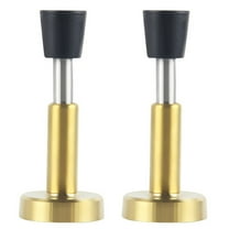 TOP-MAX 2PCS Self-Adhesive Door Stopper Stainless Steel Door Safety Catch Stopper Wall Protector Bedroom Door Stops (Gold)