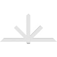 thumbnail image 4 of 96"W x 48"H x 4"D x 6"F, 12/12 Pitch, Kennewick Architectural Grade PVC Gable Bracket, 4 of 8