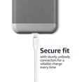 thumbnail image 4 of Cable USB A a Lightning de ABS, cargador certificado MFi para Apple iPhone 14 13 12 11 X Xs Pro, Pro Max, Plus, iPad, blanco, 6 pies, 4 of 5