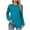 Blue, variant on Spring Women's Classic-Fit Long-Sleeve Round Neck T-Shirt Solid Color Casual Plus Size