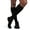 Black, variant on Sigvaris Dynaven 921 Men's Ribbed Closed Toe Knee Highs w/Grip Top - 15-20 mmHg Black MS Short