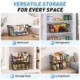thumbnail image 7 of SUNALLY Stackable Metal Wire Baskets for Pantry Organizer, 4-Pack Kitchen Countertop Storage Potato Onion Vegetable Fruit Basket, Freezer Organizer Bins with Handle, Black, 7 of 7
