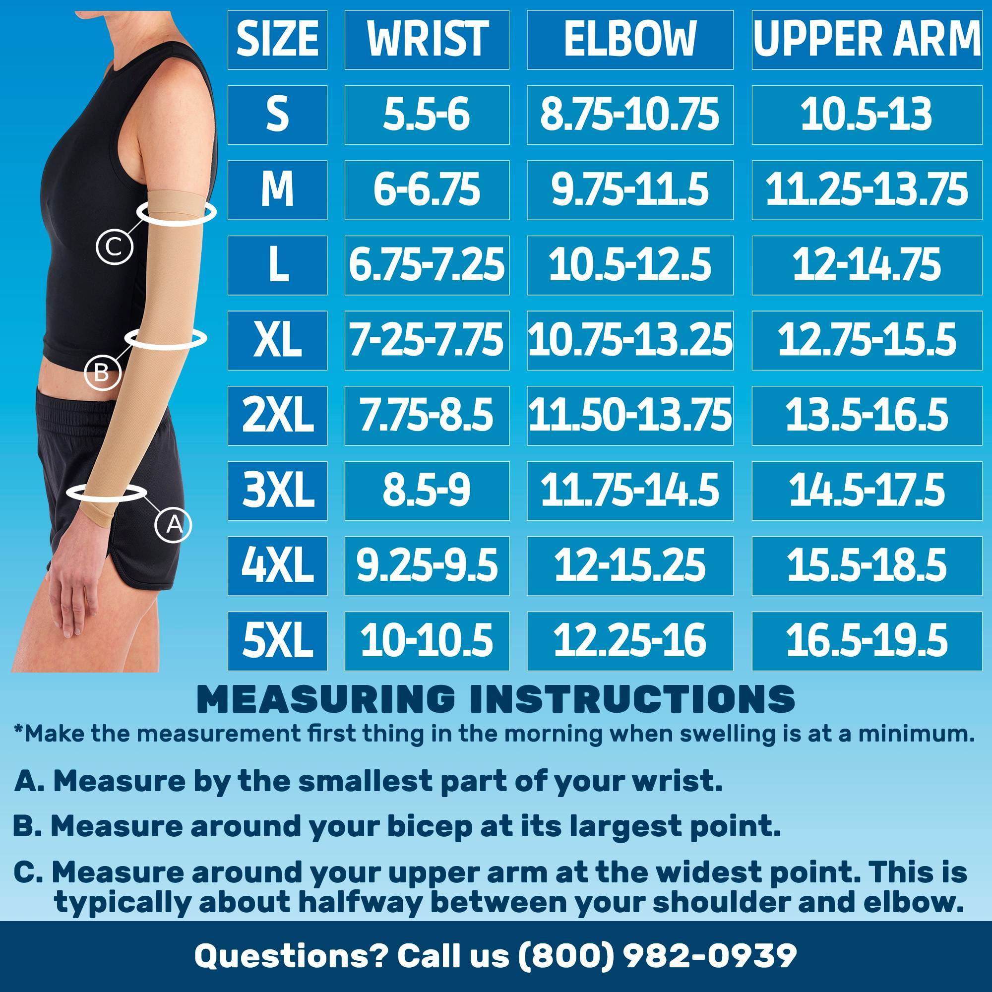 Arm Measurement Chart Female