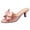 Pink, variant on Rokment Women's Bowknot Satin Silk Stiletto High Heels Dressy Slip on Slides Sandals 2026 Bridal Ladies Elegant Bow Heeled Backless Pumps Fashion Summer Shoes for Wedding Party Green Size 8.5