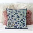 thumbnail image 4 of Glory of Flowers Peacock Indoor/Outdoor Pillow with Removable Cover in Light Green Brown18x18, 4 of 7