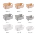 thumbnail image 3 of Yeacher Plastic Storage Basket Desktop Portable Plastic Kitchen Refrigerator Basket Bathroom Desktop Storage Box Snack Cosmetic Organizing Box for Cabinet Office, 3 of 7